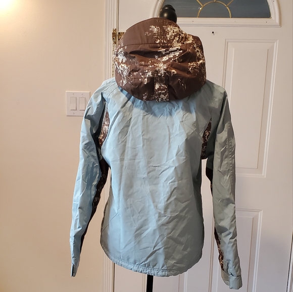 NILS Ski Insulated Women's Jacket Teal Green Detachable Hood M - Picture 5 of 16